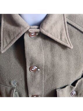 Vintage Shirt Army Men's Medium OG 108 Vietnam Military Distress 1960s 70s